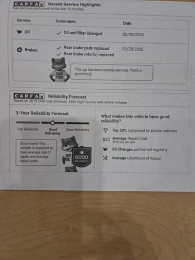 2019 Chevrolet Silverado 1500 High Country