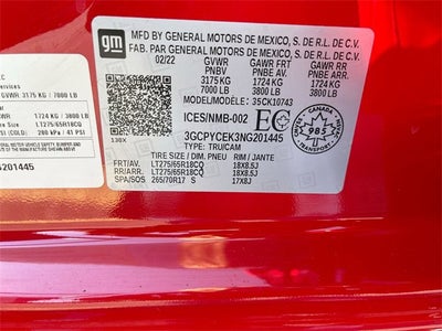 2022 Chevrolet Silverado 1500 LTD Custom Trail Boss