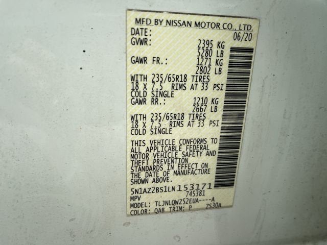 2020 Nissan Murano SV Intelligent AWD