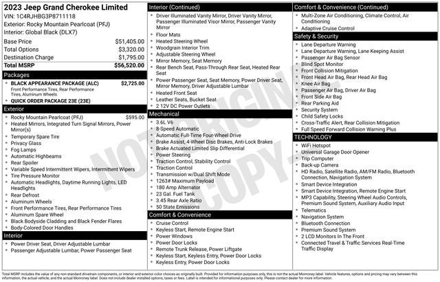 2023 Jeep Grand Cherokee Limited 4x4