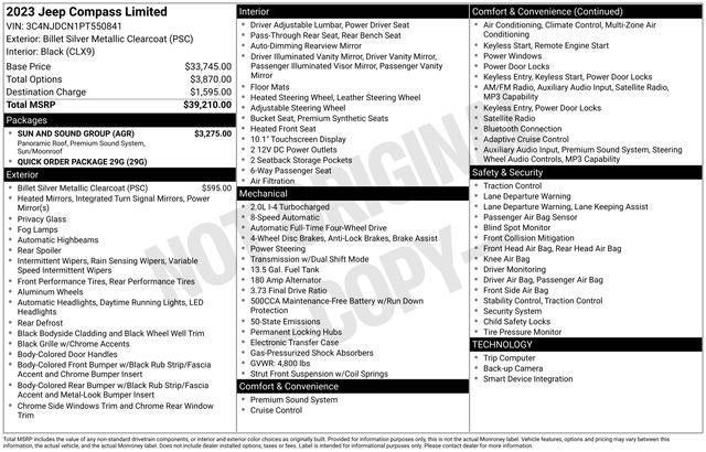 2023 Jeep Compass Limited 4x4