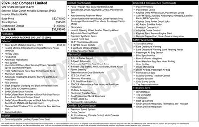 2024 Jeep Compass Limited 4x4