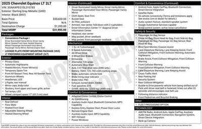 2025 Chevrolet Equinox AWD LT