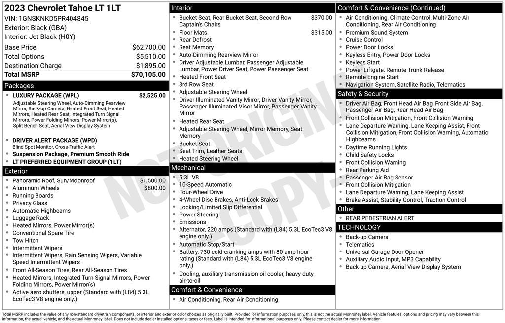 2023 Chevrolet Tahoe LT