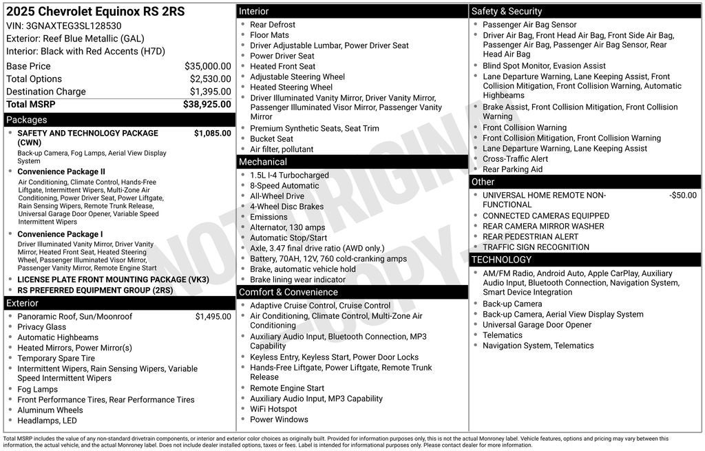 2025 Chevrolet Equinox RS
