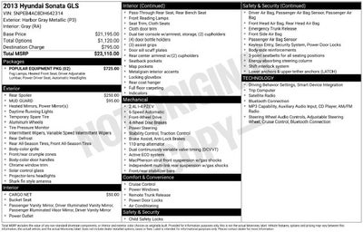 2013 Hyundai Sonata GLS