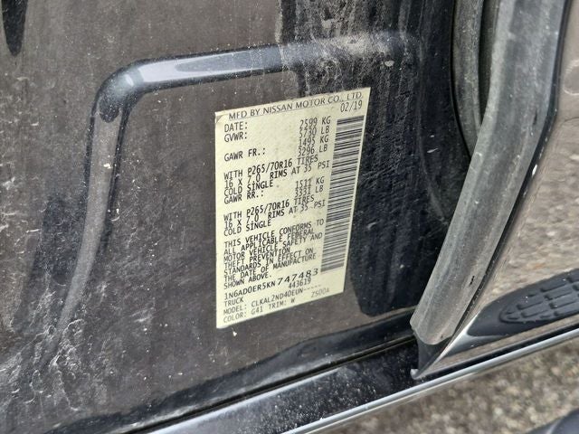 2019 Nissan Frontier SV