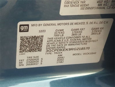 2024 Chevrolet Silverado 1500 4WD Crew Cab Short Bed LT with 2FL