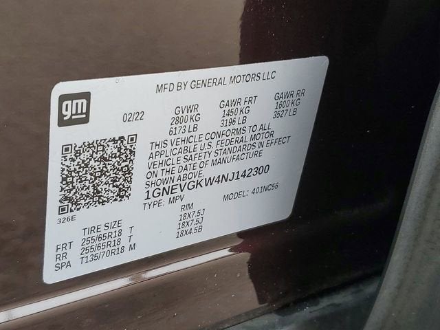 2022 Chevrolet Traverse LT Cloth