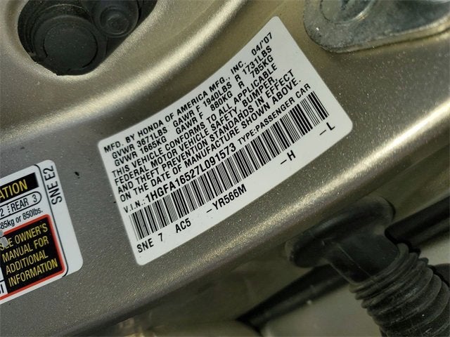 2007 Honda Civic Sdn LX