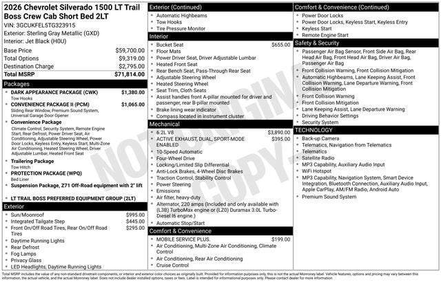 2026 Chevrolet Silverado 1500 LT Trail Boss