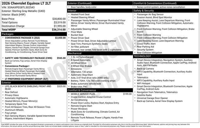 2026 Chevrolet Equinox LT