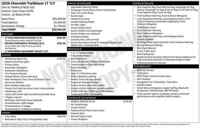 2026 Chevrolet Trailblazer LT