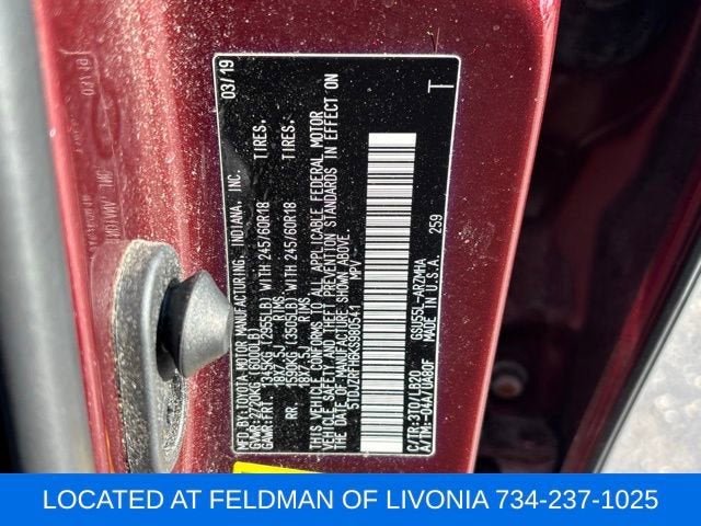 2019 Toyota Highlander SE