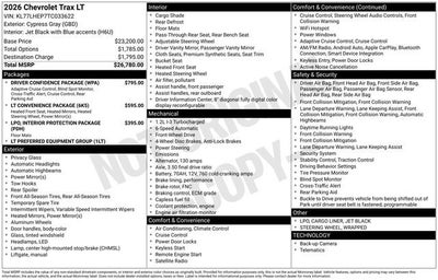 2026 Chevrolet Trax LT