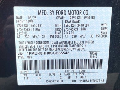 2025 Ford Explorer Platinum