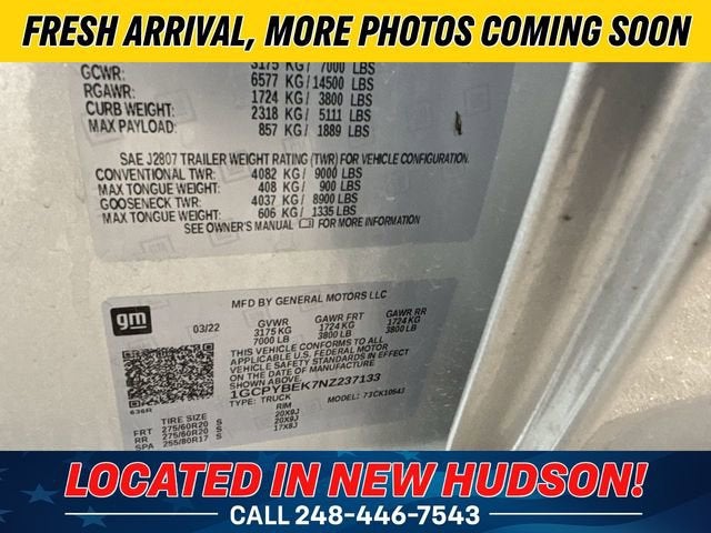 2022 Chevrolet Silverado 1500 LTD Custom