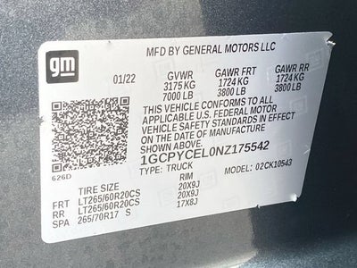 2022 Chevrolet Silverado 1500 LTD Custom Trail Boss