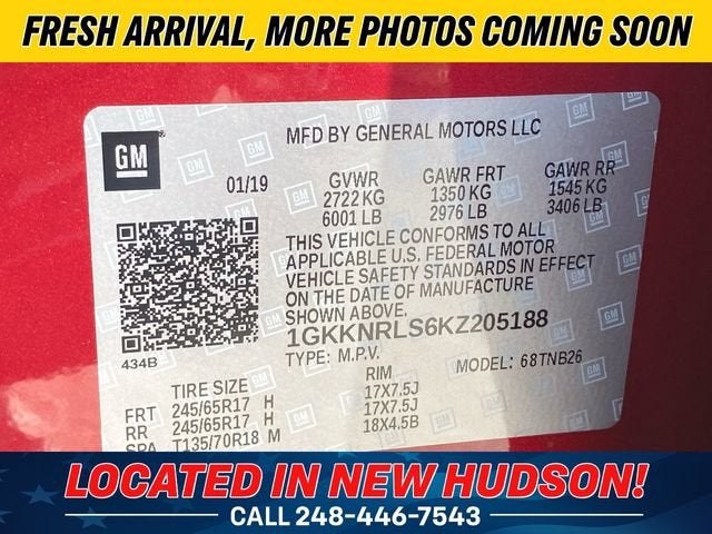 2019 GMC Acadia SLE