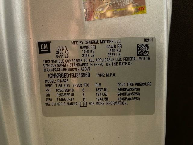 2011 Chevrolet Traverse LT w/1LT